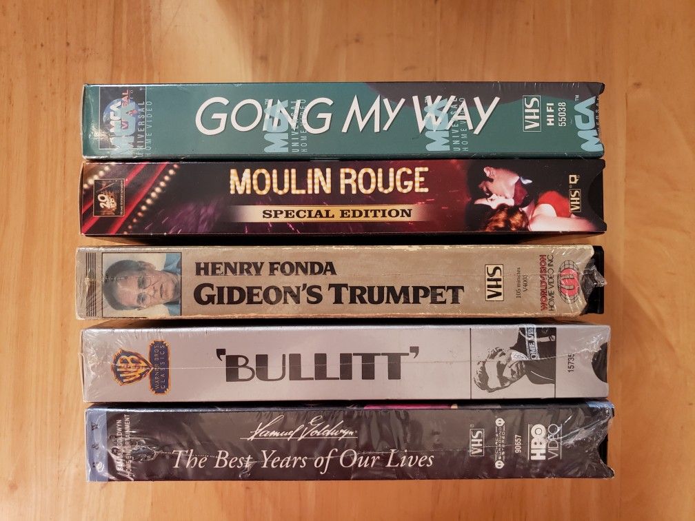 LOT OF 5 VHS TAPES..MOULIN ROUGE & MORE