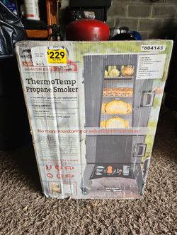 Master built propane smoker.
New inbox.