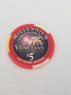 Venetian $5 Chip - Millennium Limited Edition