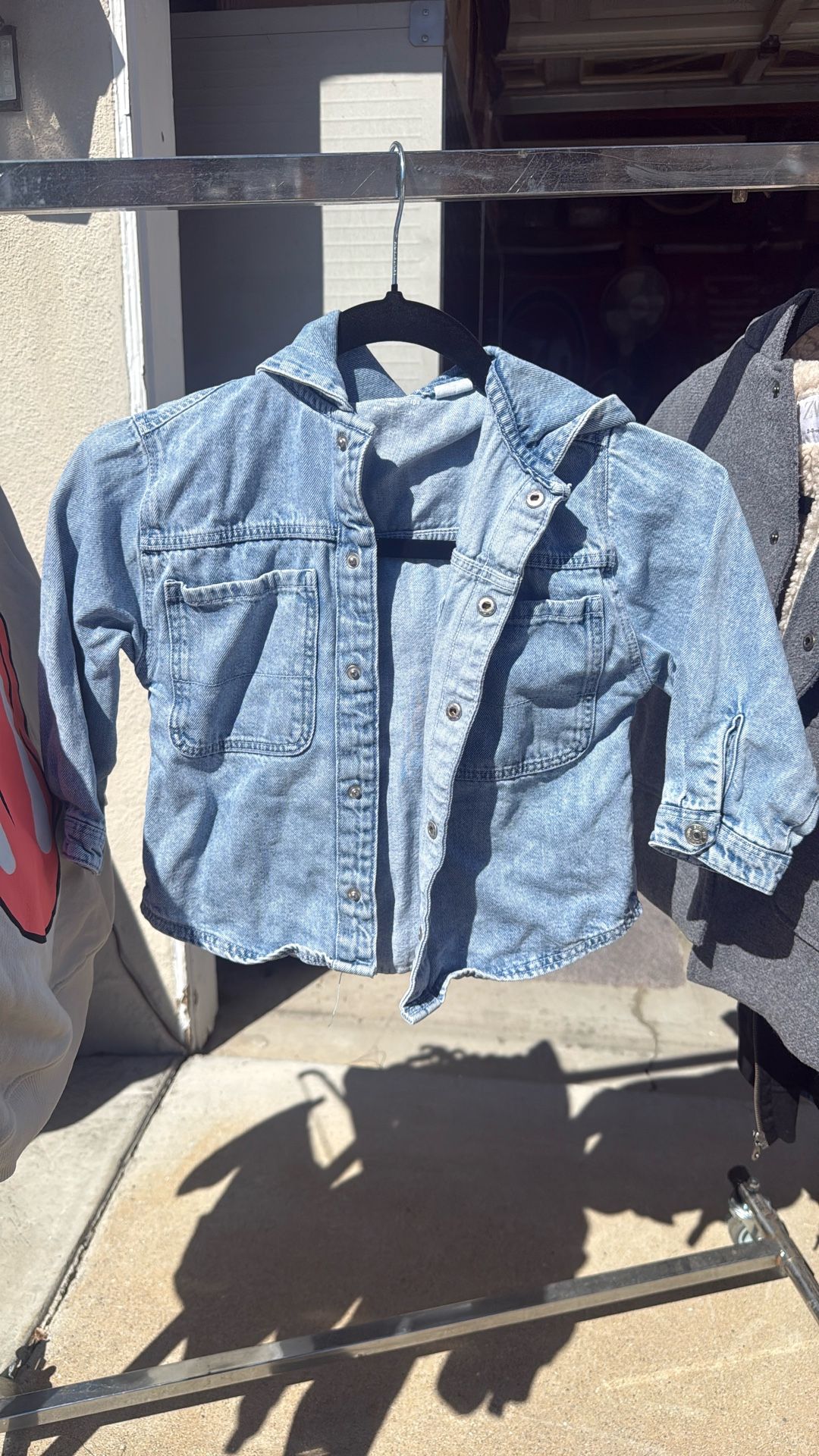 Kids Denim Hoodie Jacket