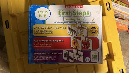 Learning Journey My First Match It 3-in-1 – 45 Puzzle Pairs – Animals, Food, Farm – 2+