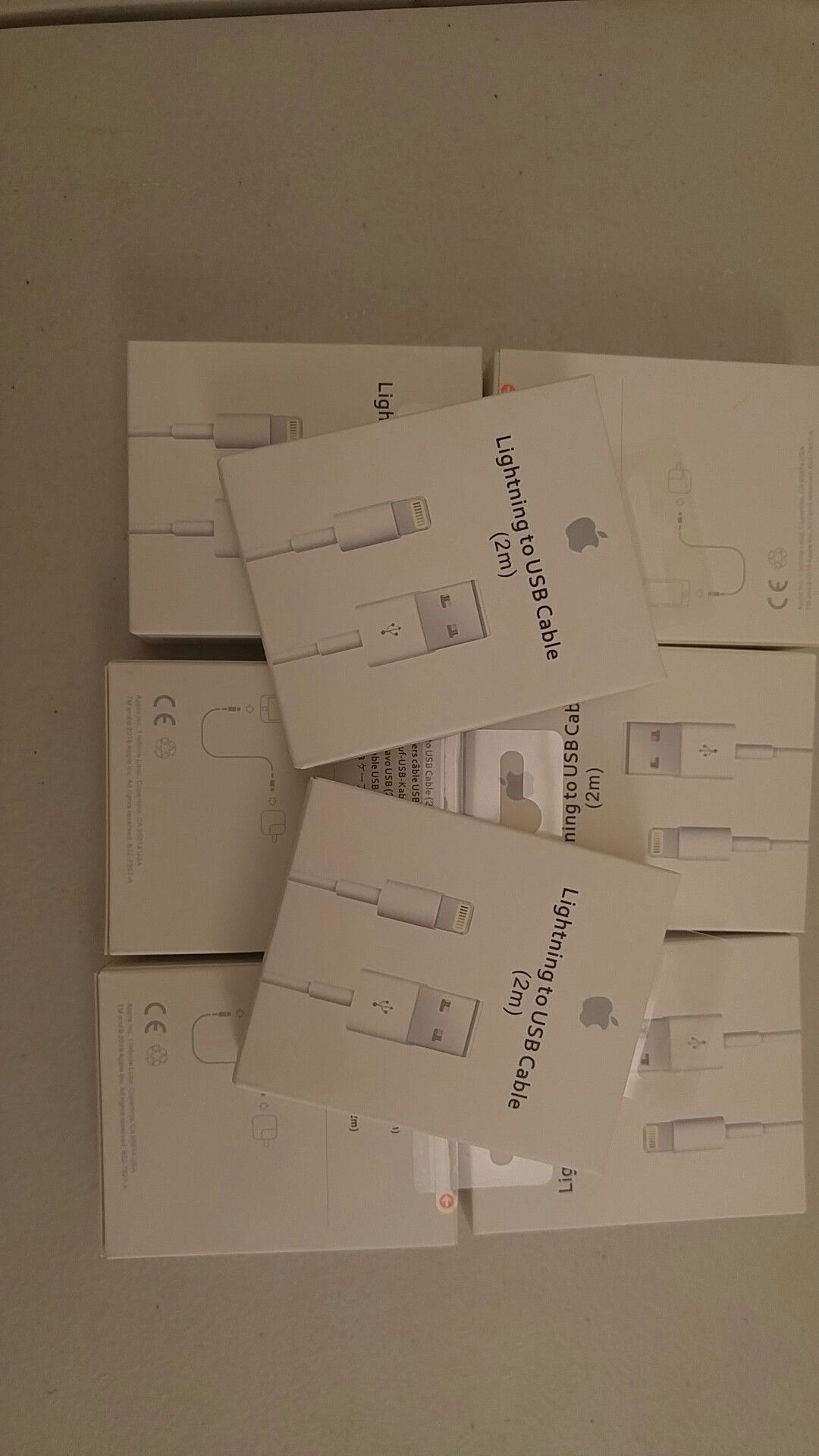 8x 2M/6ft. Apple Lightning to USB OEM Quality Cable for iPhone 8-pin (Pick up location - Northridge)