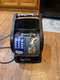 Black Portable Electric Fan, used by the B-52 drummer and my nephew with Sublime