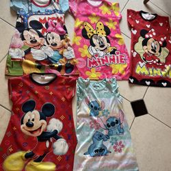 Girls Pajamas Dresses Like New Size 5-6