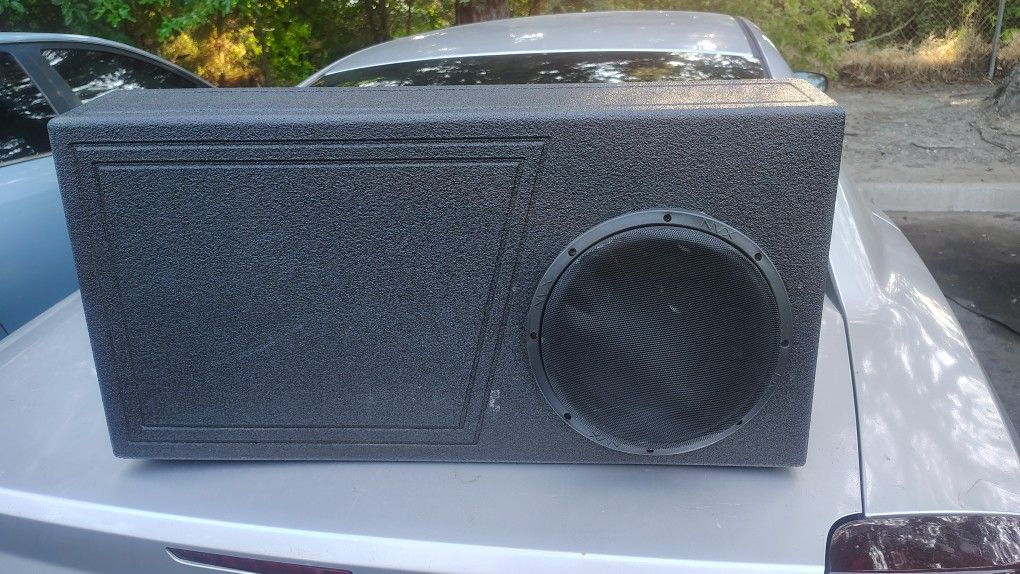 500 RMS NVX 10 Inch Subwoofer In Custom Box