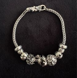 Trollbeads Bead Bracelet Love Theme 7.5”