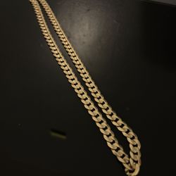 Gold Cuban Link Chain 14k For Sale 22inch 