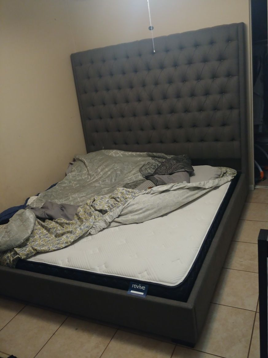 California King mattress and bed frame