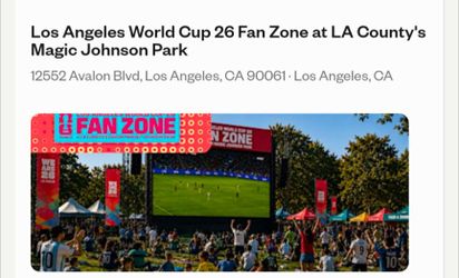 July 4 World cup magic johnson park fan zone fifa entry tickets