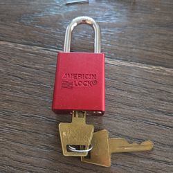 American lock series 1100 lock red