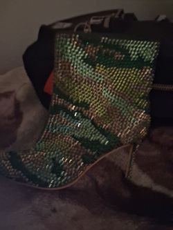 Kurt geiger camoflage crystal boots size 37