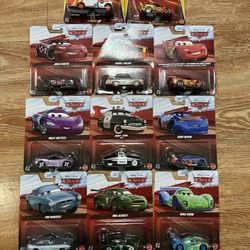 Disney Pixar Cars Diecast Lot Of 11 Sheriff Finn Morgan Martins Etc.