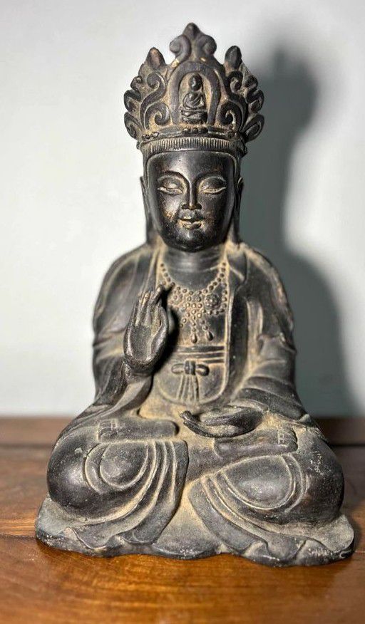 Bronze Figure Chinese #buddha #guan Yin #bronze