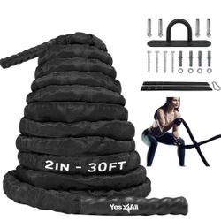 Battle Rope W/ Cover And Anchor 30 Ft. 2”