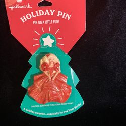 Vintage Collectible Hallmark Holiday Barbie Pin