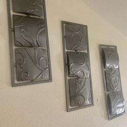 Wall Metal decor X 3