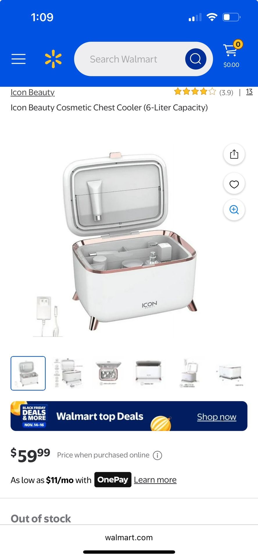 ICON Beauty cosmetic chest cooler