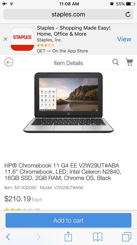 Hp chromebook 11 g4