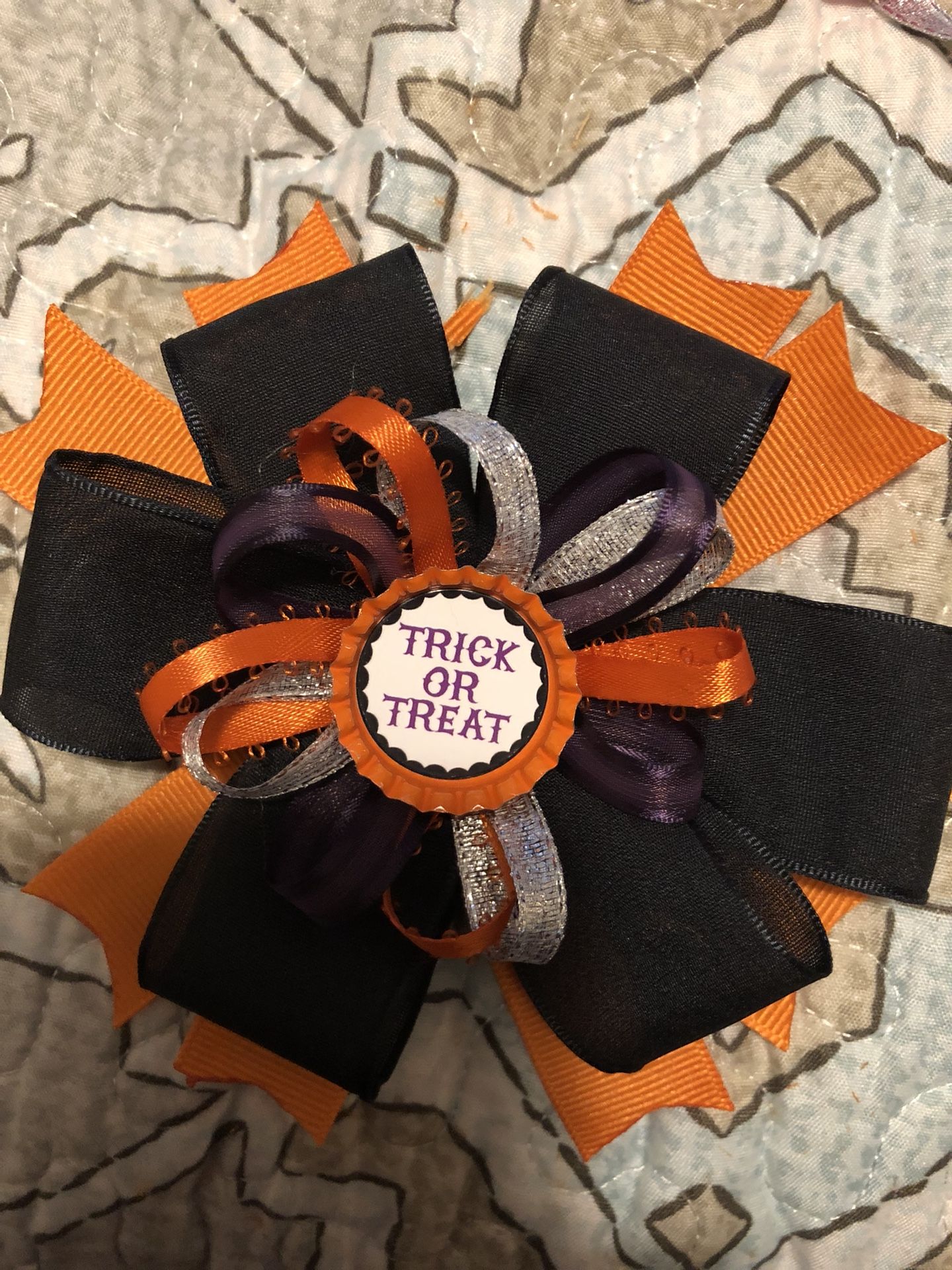 Halloween hair bow