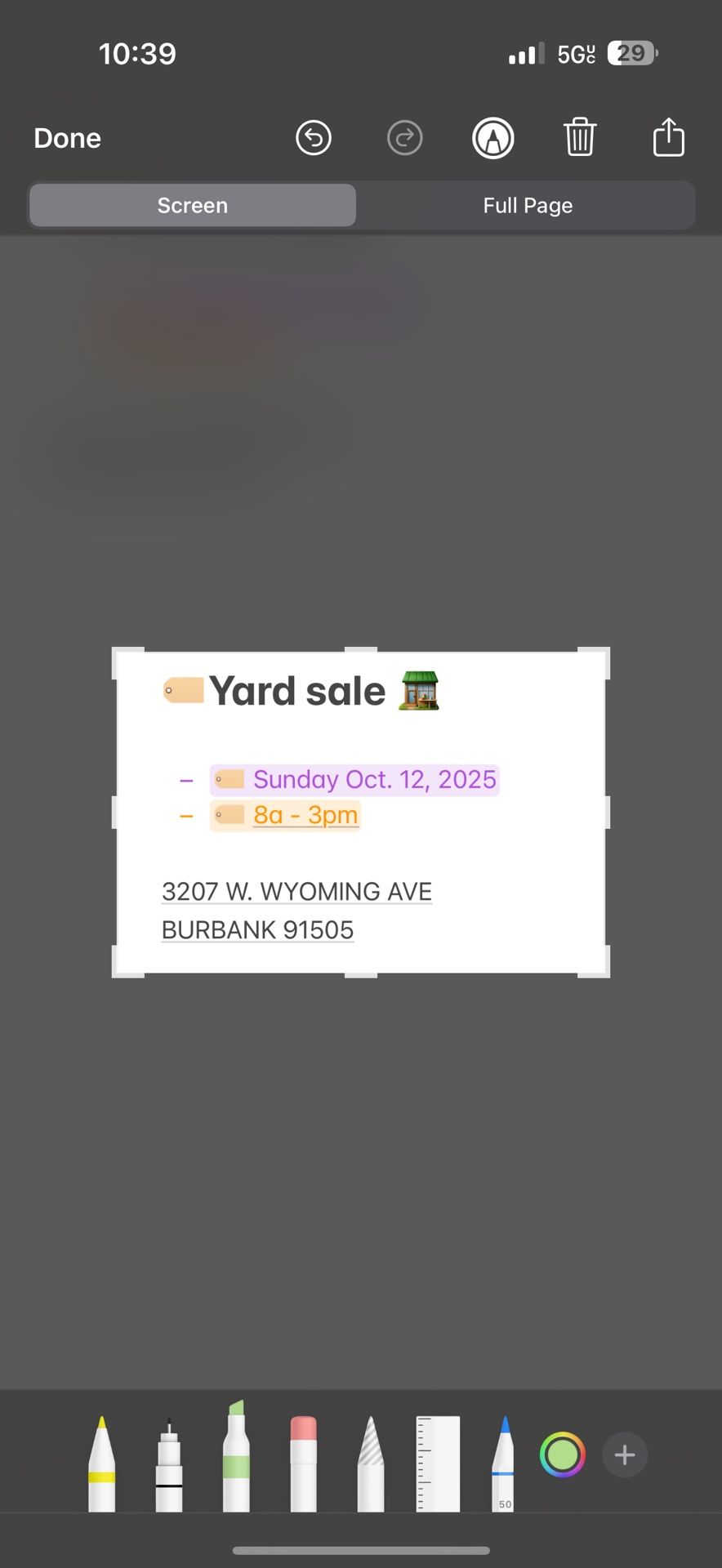 Yard Garage Sale Burbank 10/12
