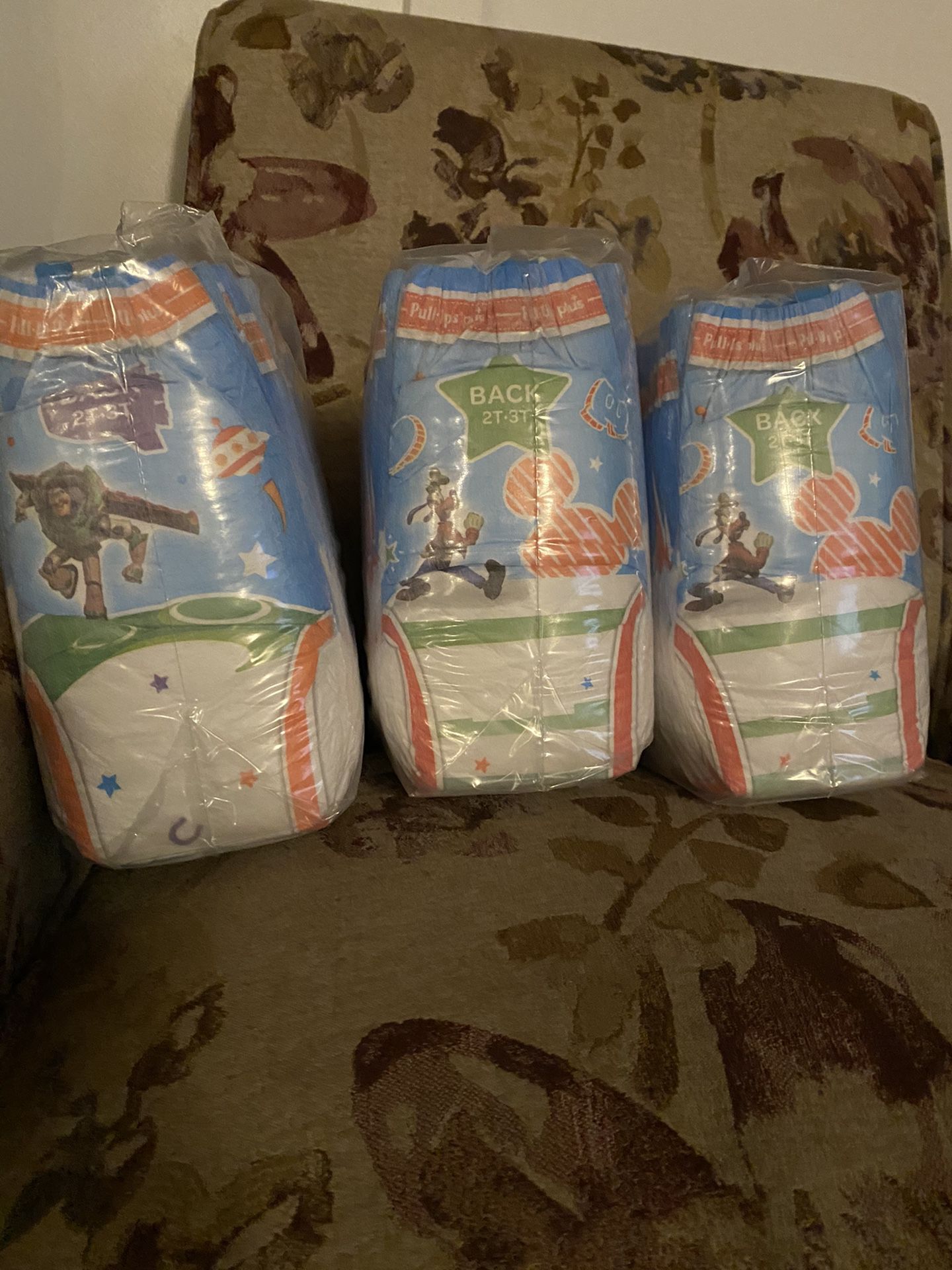 Huggies pull-ups from Costco 2-3T three of the four packages unopened