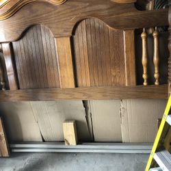 QUEEN/FULL SIZE BEDROOM  SET:FULL SIZE BED FRAME, DRESSER/3DRAWER, NIGHTSTAND-SOLID WOOD