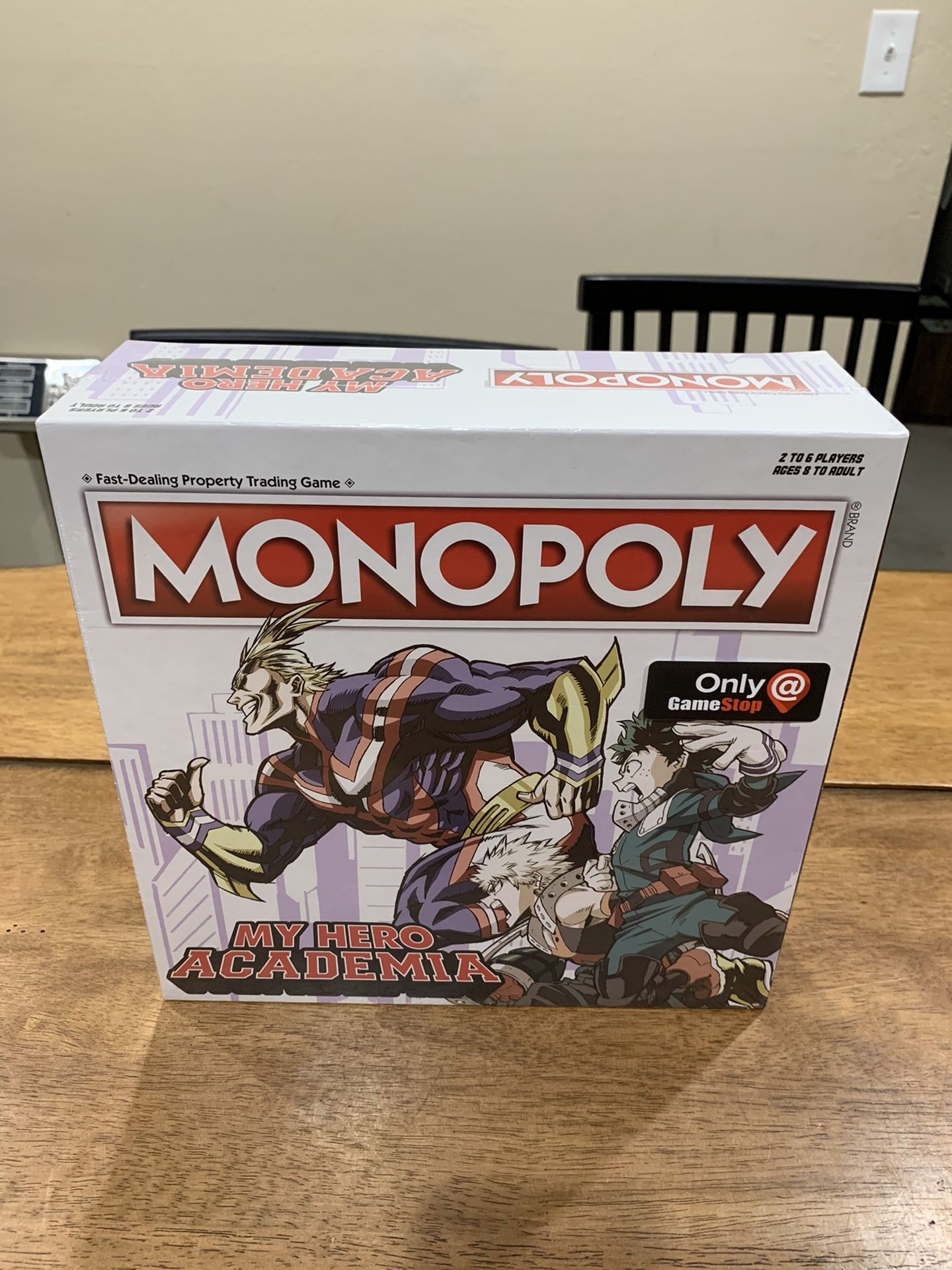 Monopoly My Hero Academia Gamestop Exclusive Board Game Hasbro Stain’s Knife NIB