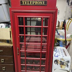 Game room English phone booth bar cabinet