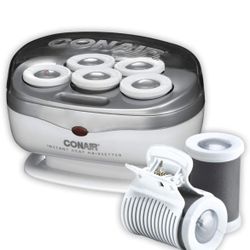 Conair Instant Heat Travel 1.5-Inch Hot Rollers, White, 5 Count