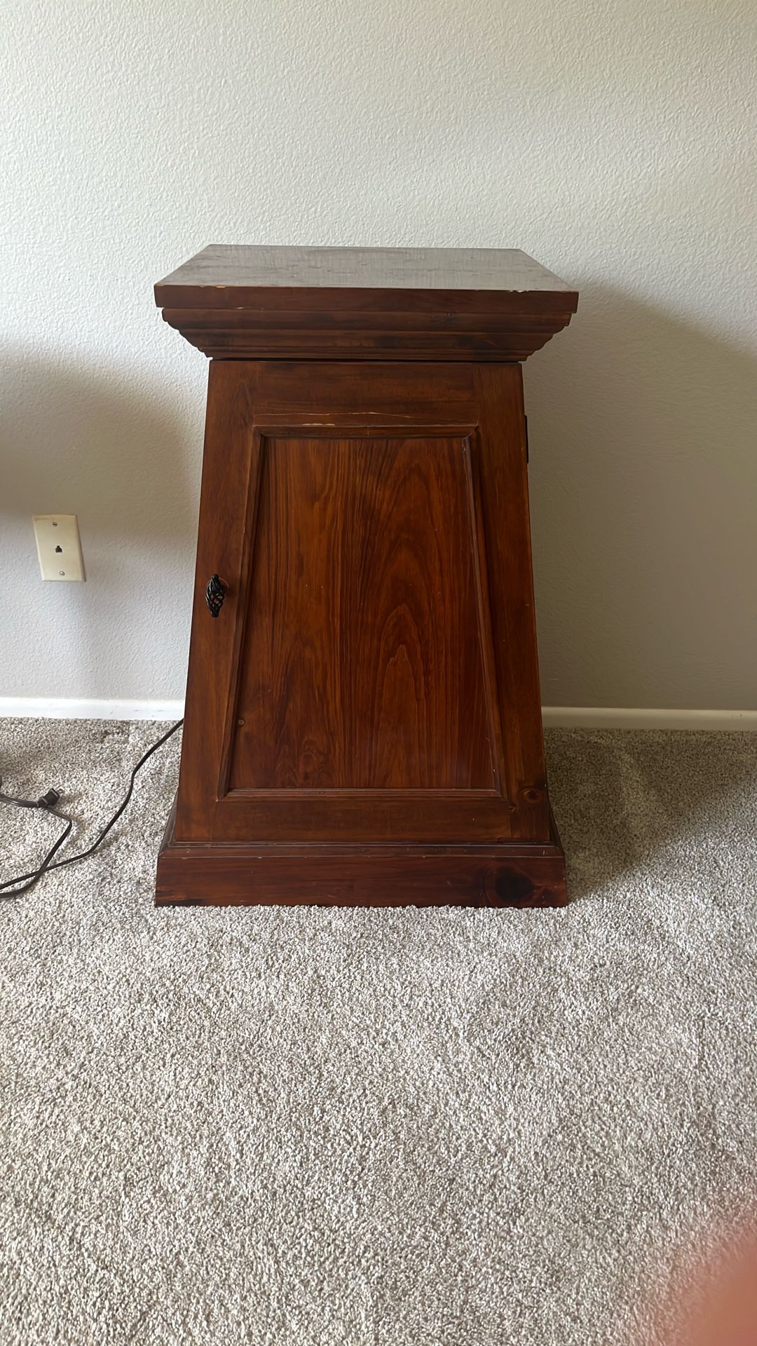 Accent Table With 2 Shelves