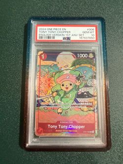 Tony Tony Chopper PSA 10 One Piece Card ST01-006