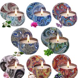 Scented Candles Gift Set chandelles parfumées, Gifts 8 Pack Aromatherapy Candles