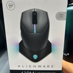 Alienware AW610M Wireless/Wired Gaming Mouse in Box 16000 DPI - Lunar Light