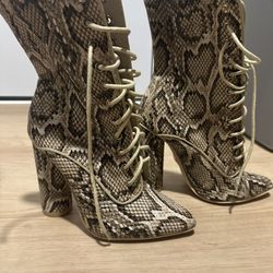 Snake Skin Boots 