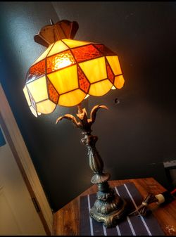 Vintage Art Glass Lamp