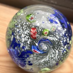 Vintage Glass Paper Weight 