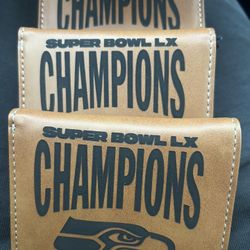 Seahawks Super Bowl Champions Wallets (Laser Engraved)