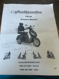 2024 EW-36 Ewheels Mobility Scooter