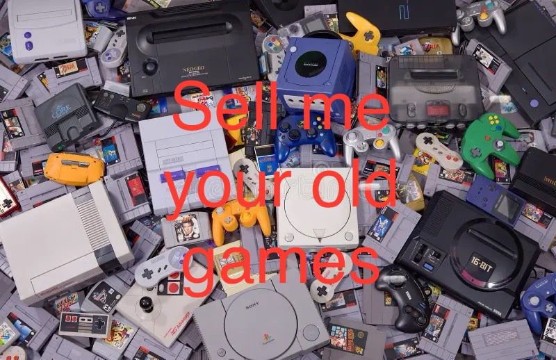Old Nintendo, Sega, GameCube, Wii, Super Nintendo, N64, PlayStation, Xbox, Gameboy