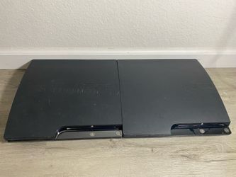 Bundle Lot Of 2 PlayStation 3 Consoles For PARTS OR REPAIR PS3 Slim CECH-2001B
