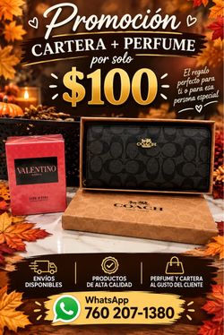 Perfume + wallet for $100