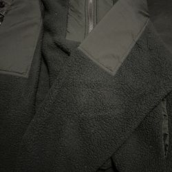 Womens Black Sherpa Hoodie