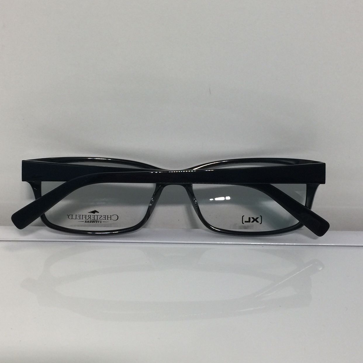 New Chesterfield CH16XL Black Rectangle Plastic Eyeglasses 58mm