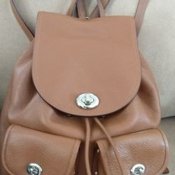 Leather Coach Backpack
