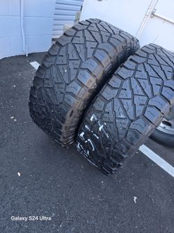 2 Used Tires Lt35x12.50r17 Nitto Ridgerappler LR E, 10 PLY, DOT 2024 $250.00