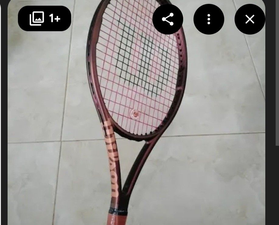 2 Pro Staff Team Rackets in gold