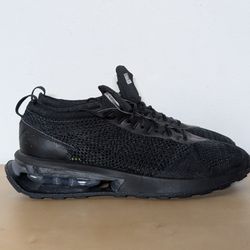 Nike Air Max Flyknit Racer Triple Black Sneakers FD2764-001 Men's Size 10.5 