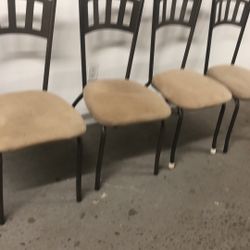 4 Metal chairs