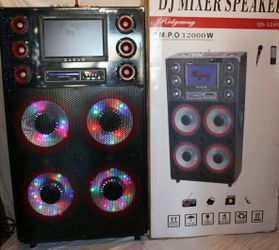 📢Bluetooth speaker sd card slot usb flash drive fm radio microphone included for karaoke🎶