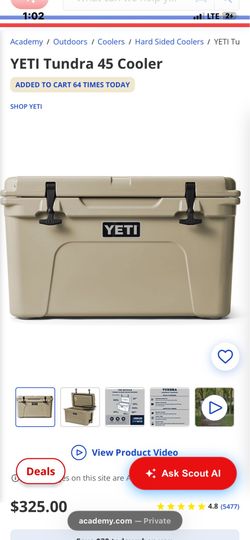 Yeti 45 cooler